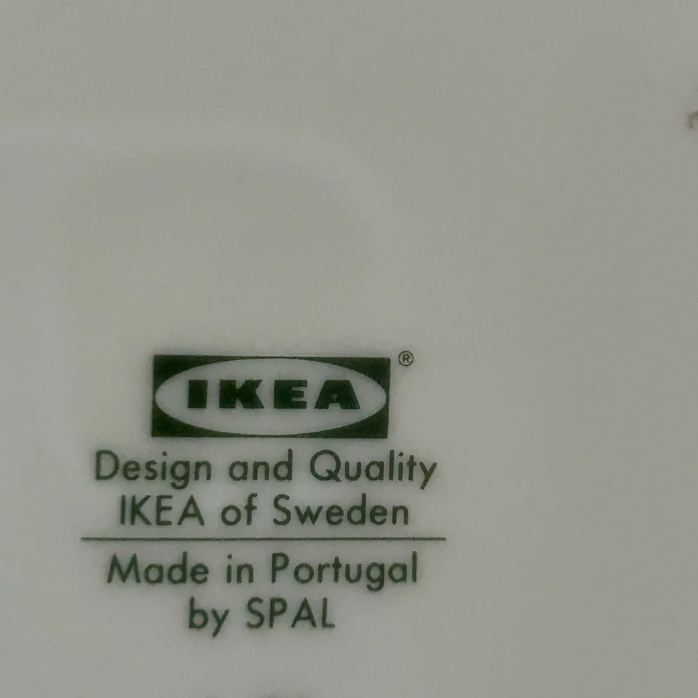 IKEA Blue Rim 10 3/4” Dinner Plates Set of Six